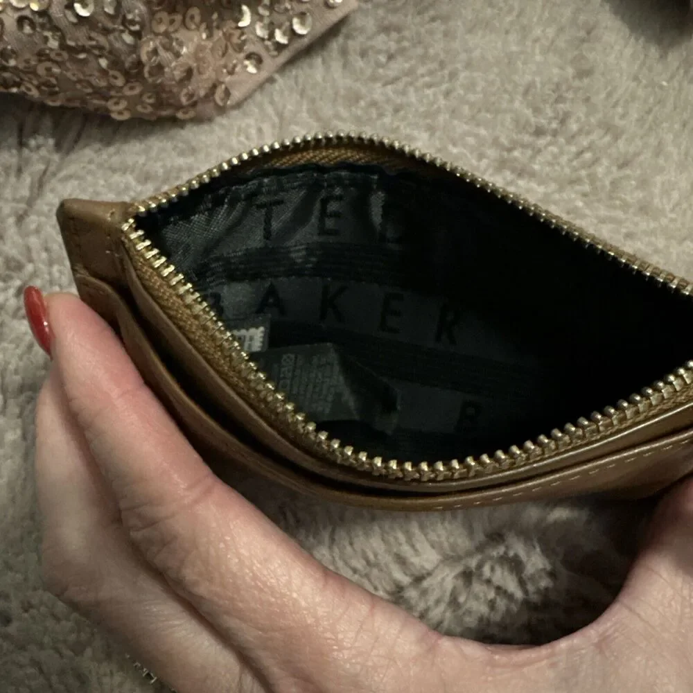 Ted Baker Mova Brown Zip Top Purse
